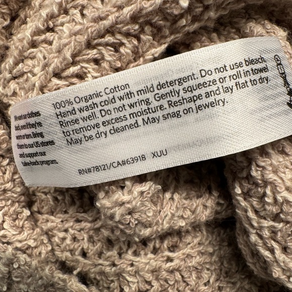 Eileen Fisher Tan (Wheat) Womens Peruvian Organic Cotton Boucle Box-Top Size XXS - Picture 13 of 13